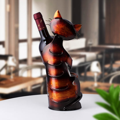 Drincarier Cat Decor Wine Holder Wine Rack Wine Bottle Holder Wine Cat,Gift for Halloween and Christmas,Cat Gifts for Cat Lovers………