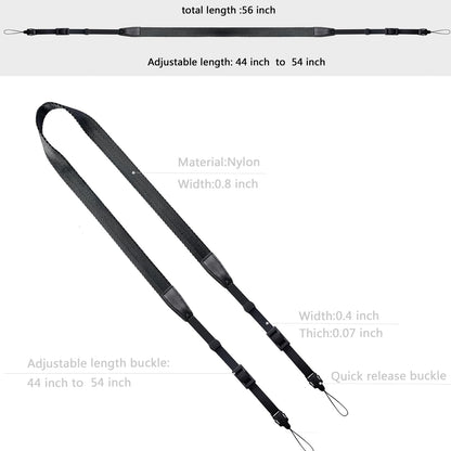 YMTHamaz3 Camera Neck Strap/Thin Camera Strap or Binoculars Strap Black