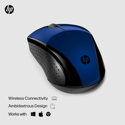 HP X3000 G3 Wireless Mouse - Black, 15-Month Battery, Side Grips for Control, Travel-Friendly, Blue LED, Powerful 1600 DPI Optical Sensor, Compatible with Wins PC/Laptop, Mac, Chromebook (683N7AA)