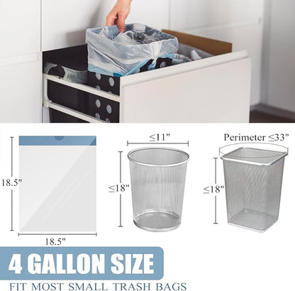 Small Trash Bags 4 Gallon