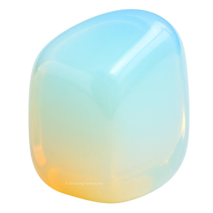 Amazing Gemstone Opalite Crystals&Healing Stones Tumbled - 1 oz Opalite Stone Gem Stones, Healing Stones for Energy Balance, Stress Relief - Premium Polished Gems Rocks for Meditation & Wellness