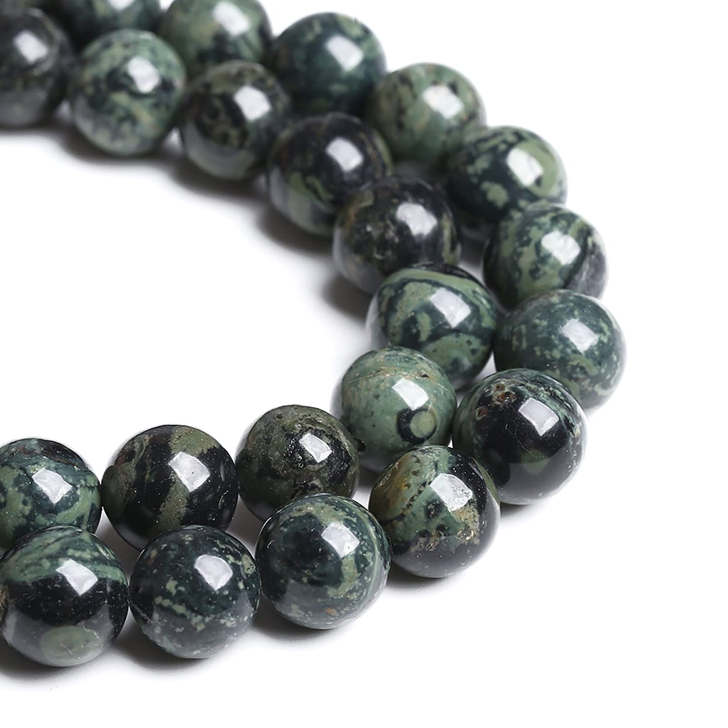 6MM 57PCS Natural Stone Kambaba Jasper Loose Beads for Jewelry Making DIY Bracelet Necklace
