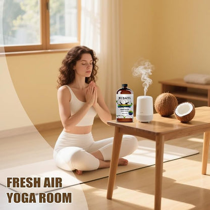 Coconut Essential Oil, Coconut Oil 16 Fl Oz 480ML for Diffuser Humidifier Yoga Cleaning DIY Candle Soap Making MUMAZYL Essential Oils