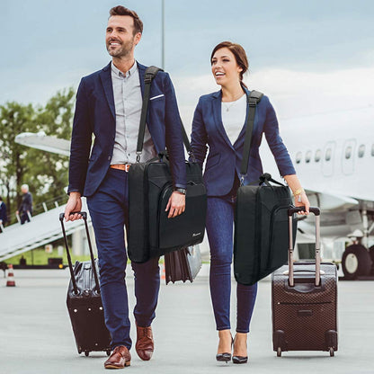 Modoker Carry On Garment Bags for Travel Hanging Clothes Suit Bag Luggage Organizer, Foldable Suit Carrier Gift for Men Women