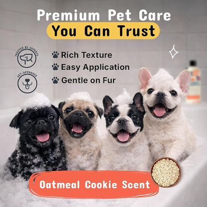 Pets are Kids Premium Oatmeal Shampoo for Dogs, 17 oz – Natural Itch Relief, Dry Skin Soother, Hydrated & Shiny Coat – Gentle Formula with Aloe, Coconut & Baking Soda – Natural & Hypoallergenic