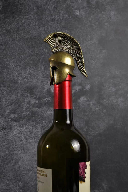 Warrior Helmet Wine Bottle Stopper for Bar Bartender Men and Women,Thanksgiving,Hallowmas,Christmas