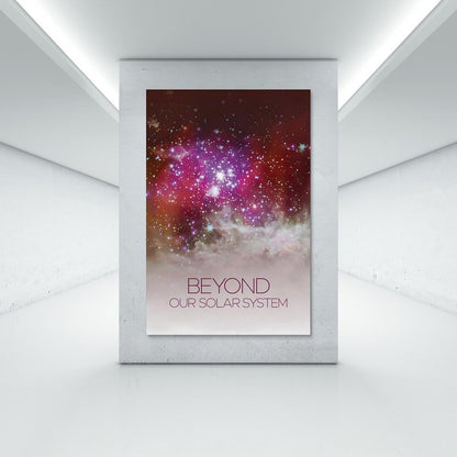 XIAOLOUTINYU Nebula Canvas Wall Art 16x24 Inch Unframed – Deep Space Galaxy Rolled Poster, Astronomy Print for Classroom, Kids Room STEM Decor, Space Science Gift for Students & Teachers