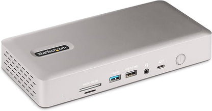 StarTech.com Thunderbolt 4 Dock - Dual 4K MacBook Pro and M4 Air, Quad Monitor 4K Windows, 16 Port 40Gbps Laptop Docking Station with 100W Charging, 2 x HDMI, 2 x DisplayPort (132N-TB4USB4DOCK)