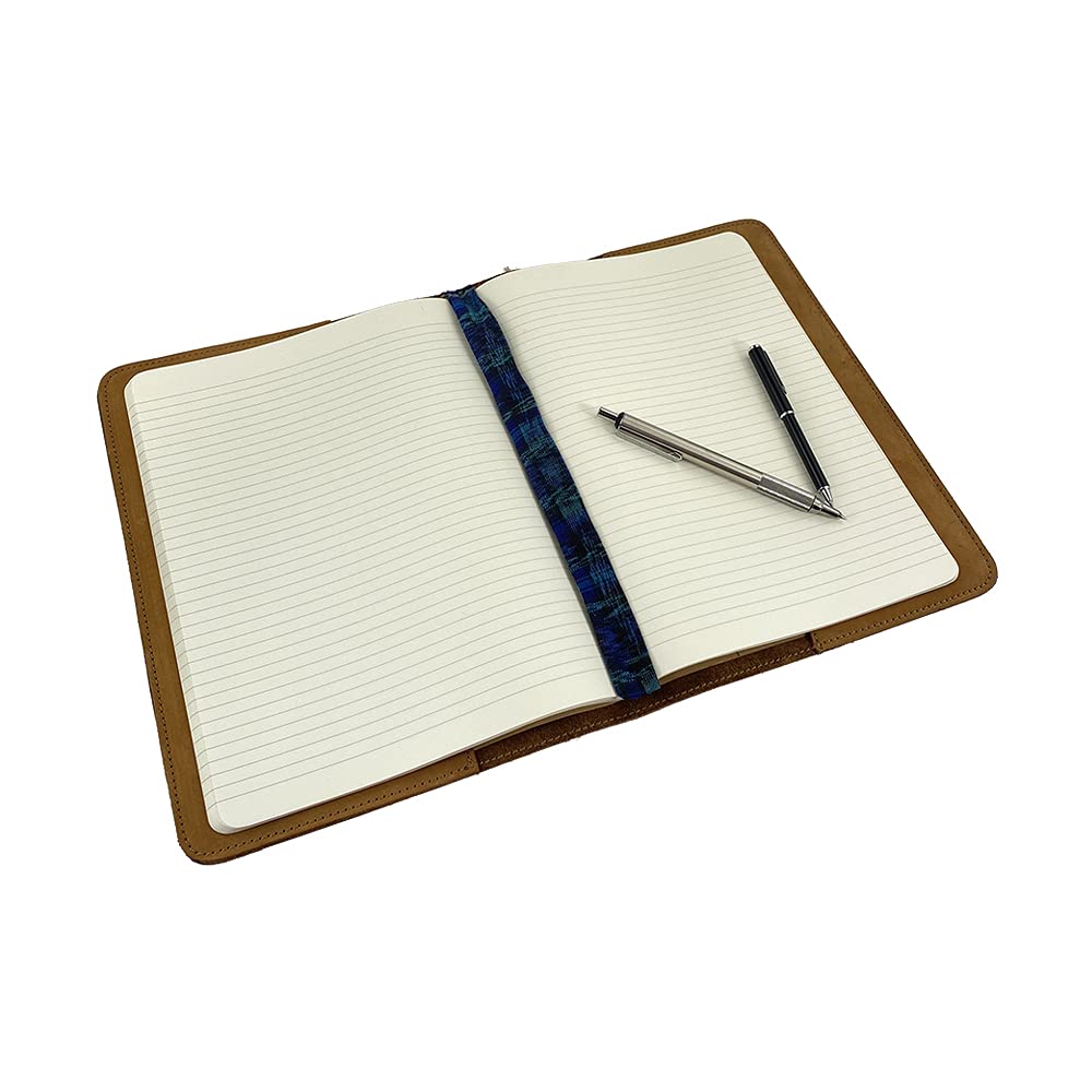 Hide & Drink, Journal Cover Compatible with Moleskine XL (7.5 x 9.75 in) with Strap, Refillable Case, Personal Planner, Full Grain Leather, Handmade Office & Work Essentials, Old Tobacco