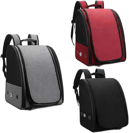 Bird Carriers Pet Parrot Backpack Bird Travel Carrier Outerdoor Breathable Hiking 1Pcs Red