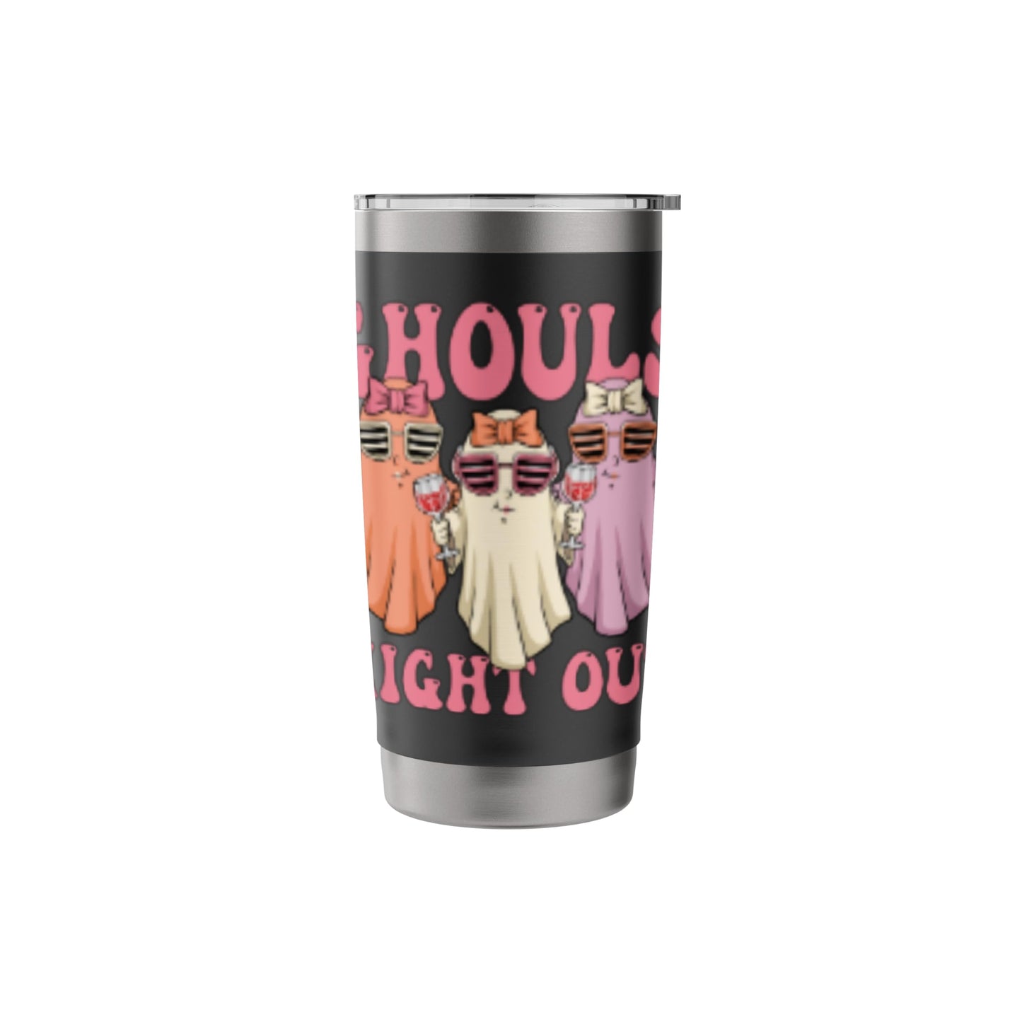 Ghouls Night Out Spooky Women Halloween Party Wine Ghosts Stainless Steel Insulated Tumbler