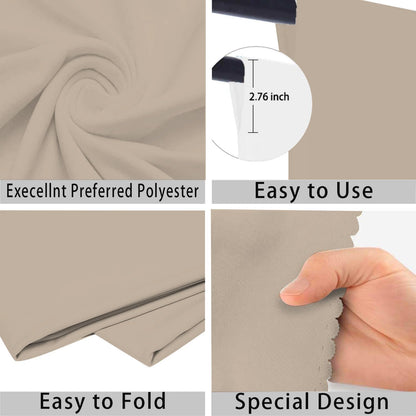 Beige Photo Backdrop for Photoshoot Beige Background for Photography Photo Backdrop Curtain for Party 10 x 10 FT