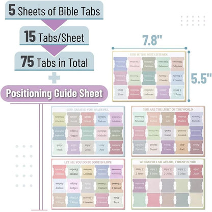 Mr. Pen- ESV Journaling Bible Gift Set for Women, 5-in-1 Note Taking Bundle, Aesthetic Highlighters Pens No Bleed, Tabs, Transparent Sticky Notes, Reading Tracker, Bible Study Accessories