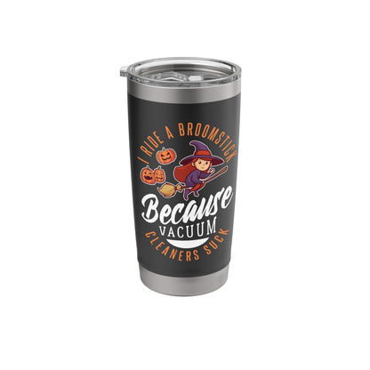 Broomstick Rider Halloween Design For Witchy Woman Stainless Steel Insulated Tumbler