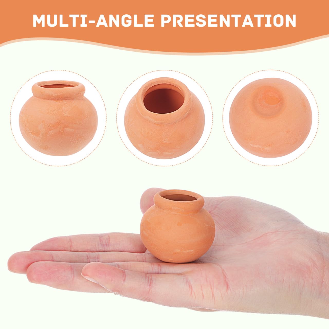 Toddmomy Miniature Terracotta Succulent Pots 12Pcs Mini Clay Flower Planting Pots for Indoor Plants, Cactus, Fairy Garden, DIY Crafts, Home Decor Accessories
