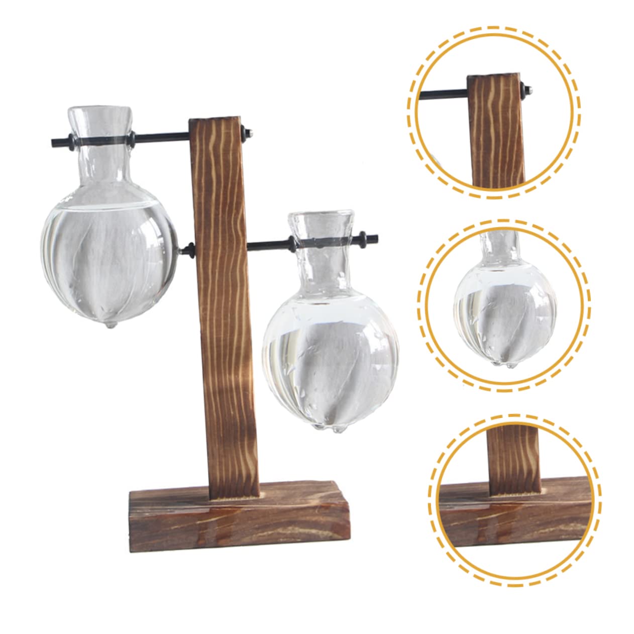 BESPORTBLE 1set Hydroponic Plant Vase Desktop Terrarium for Home Office Decoration Easy to Install Premium Glass for Floral Arrangement