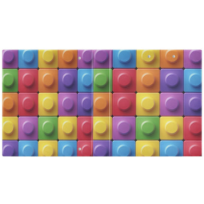 FRCSDIY Colorful Building Blocks 3 Ring Binder Round Rings 1 Pack,Holds 200 Sheets Ring Binders for School Supplies, Office or Home