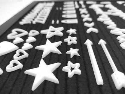 G GAMIT Felt Letter Board Letters Set, Letter Sign Symbol Numbers and Cursive Week and Month Only