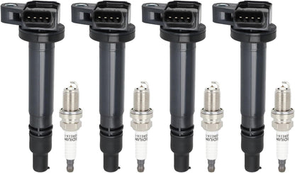 ECCPP 3 ignition coils with 3 iridium Spark Plugs,UF808,coils packs,for Smart Fortwo 2016-2017 0.9L‎224332428R,UF-808