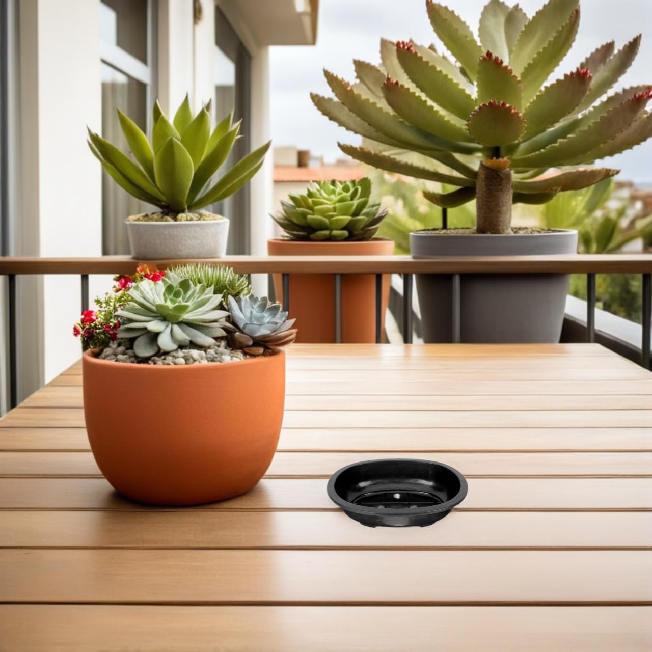 BESPORTBLE 2Pcs Oval Bonsai Training Pots Plastic Planter with Drainage Holes for Indoor Outdoor Gardening Succulent and Balcony Plants 12.00X9.05X3.14In