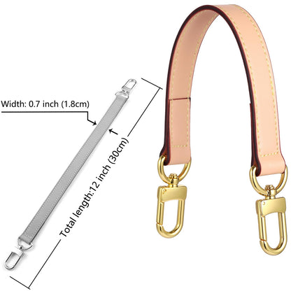 YAZHIMI Genuine leather purse Handle compatible with Neonoe for Metis Noe BB NM Beaubourg Hobo (Beige-purse handles)