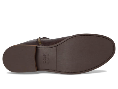 FRYE AND CO. Womens Kellie Button Short Dark Brown 7 Medium