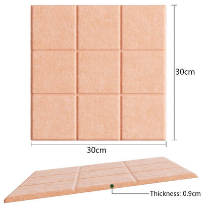 Uoisaiko Large Felt Board Tiles for Wall with 30 Push Pins, 11.8"x11.8" Pack of 6 Pin Board Notice Boards for Home Office Kitchen, Bulletin Board Wall Tiles for Photos Memos (Beige, 6 Pack)