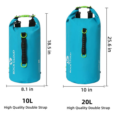 ROCK CLOUD Dry Bag Waterproof 20L Dry Sack for Kayaking Rafting Boating Beach Surfing Swimming Canoe Camping Hiking Fishing Ski