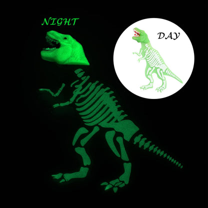 2 Pieces Shark Bookmark for Kids Boys Dinosaur Giant Cool Childrens 3D Luminous Cartoon Animal Bookmark, School Supplies(Dinosaur and Shark Style)