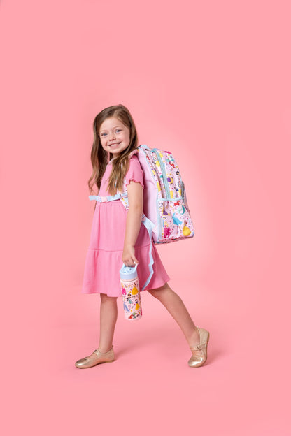 Simple Modern Medium Disney Toddler Backpack for School Girls and Boys | Kindergarten Elementary Kids Backpack | Fletcher Collection | Kids - 15" tall | Princess Rainbows