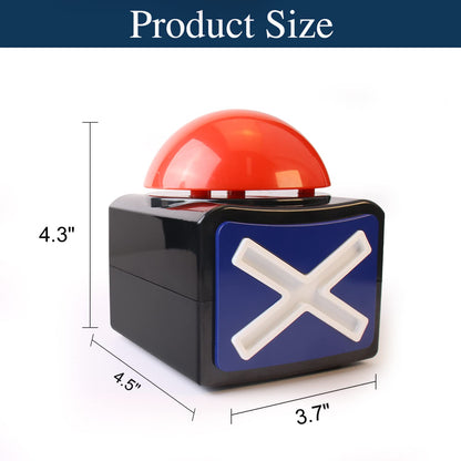 BEAN LIEVE 4Pack Game Buzzer - Quiz Trivia Lights Sound, Red Game Buzzer for Adults