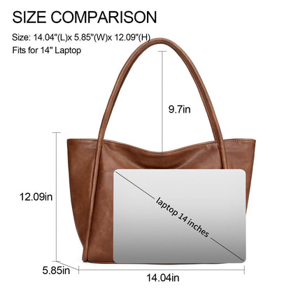 GAEKEAO Tote Bag for Women Work with Zipper Vegan Leather Ladies Travel Shoulder Bags Purses and Handbags Casual Weekender