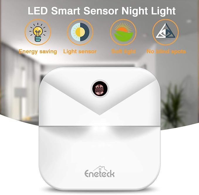 LED Night Lights Plug into Wall,Soft Night Light with Dust to Dawn Sensor,Nightlight for Travel,Kitchen,Adults, Bathroom,Bedroom,Stairs,Nursery,Hallway,6 Packs,Red Light