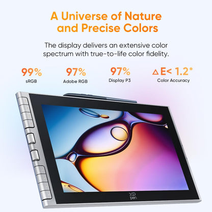 XPPen Artist 12 3rd 11.9" Drawing Tablet with Screen - 16384 Pressure X4 Chip Stylus, 99% sRGB Pro Gamut with OSD, Full-Laminated Anti-Fingerprint Etched Glass, for Android PC Professional Art