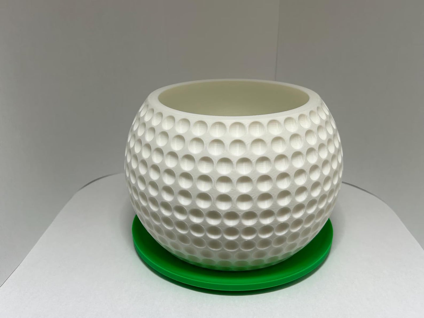 5 Inch Golf Ball Vase, Golf Ball Planter Flower Pot Compatible with IKEA Artificial Plants, Uniform Depth, Ideal for Small Plants & Succulents, Desk Shelf Decor & Golf Lover Gift(5IN)