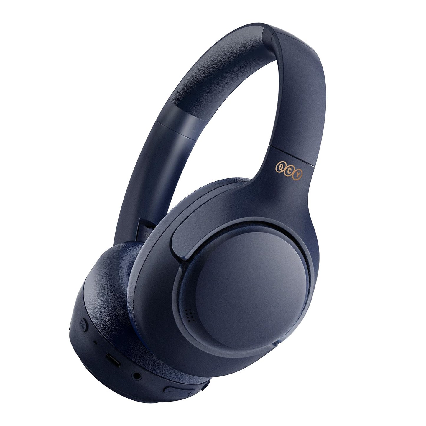 QCY H3 ANC Bluetooth Headphones Over Ear, Active Noise Cancelling Bluetooth 5.4 Headphones with Microphones, Hi-Res Audio Sound, Multipoint Connection, 60H Playback, Custom EQ via App(Blue)