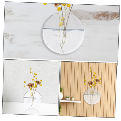 Healifty 2pcs Glass Wall Decor Wall Hanging Plant Vase Hydroponic Plant Terrarium Easy Care Container for Home