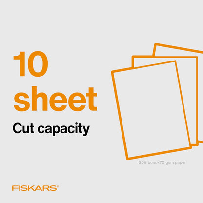 Fiskars Precision Paper Trimmer - Easy, Safe and Accurate for Crafts, Gifts, Cards and More - Always Cuts Straight