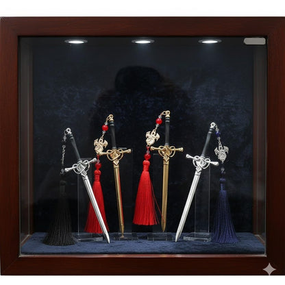 3PCS Dragon Sword Metal Bookmarks Set 2.0, Fantasy Bookmark with Tassle,Cool Bookmarks for Women and Men,Book Accessories Gifts for Book Lovers (Dragon Sword)
