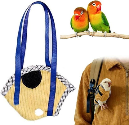 Bird Travel Carrier, Portable Bird Bag with Escape Resistant Outdoor Harness Vest for Small Medium Parrots, Cockatiel, Budgie, Ideal for Travel and Outdoor Adventures (XL) (11.5cm)