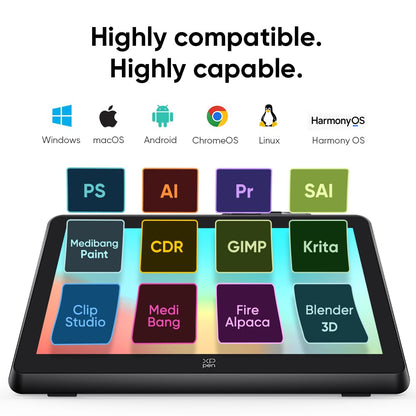 XPPen Artist 22 Plus 130% sRGB Drawing Tablet with Screen, 16.7 Million Colors Art Tablet with 16384 Pressure Stylus, Full Laminated, Anti-Glare Display Computer Graphic Tablet (22 inch)