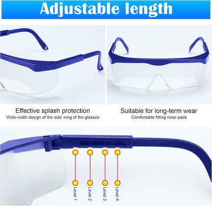 Aviation Flight Training Glasses Adjustable View Limiting Goggles Device with Glasses Box and Tag (Blue)