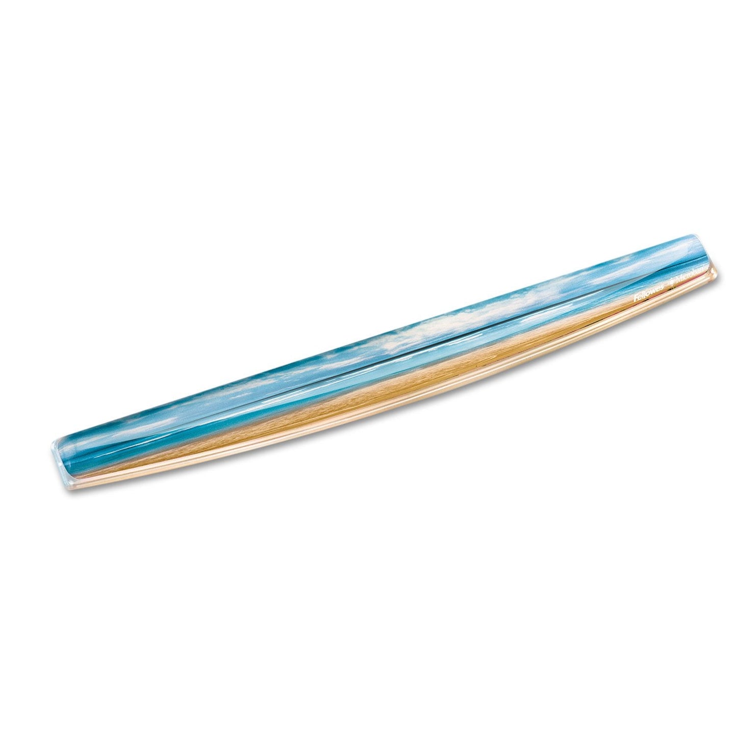 Fellowes Photo Gel Keyboard Wrist Rest with MICROBAN - Sandy Beach (9179401)