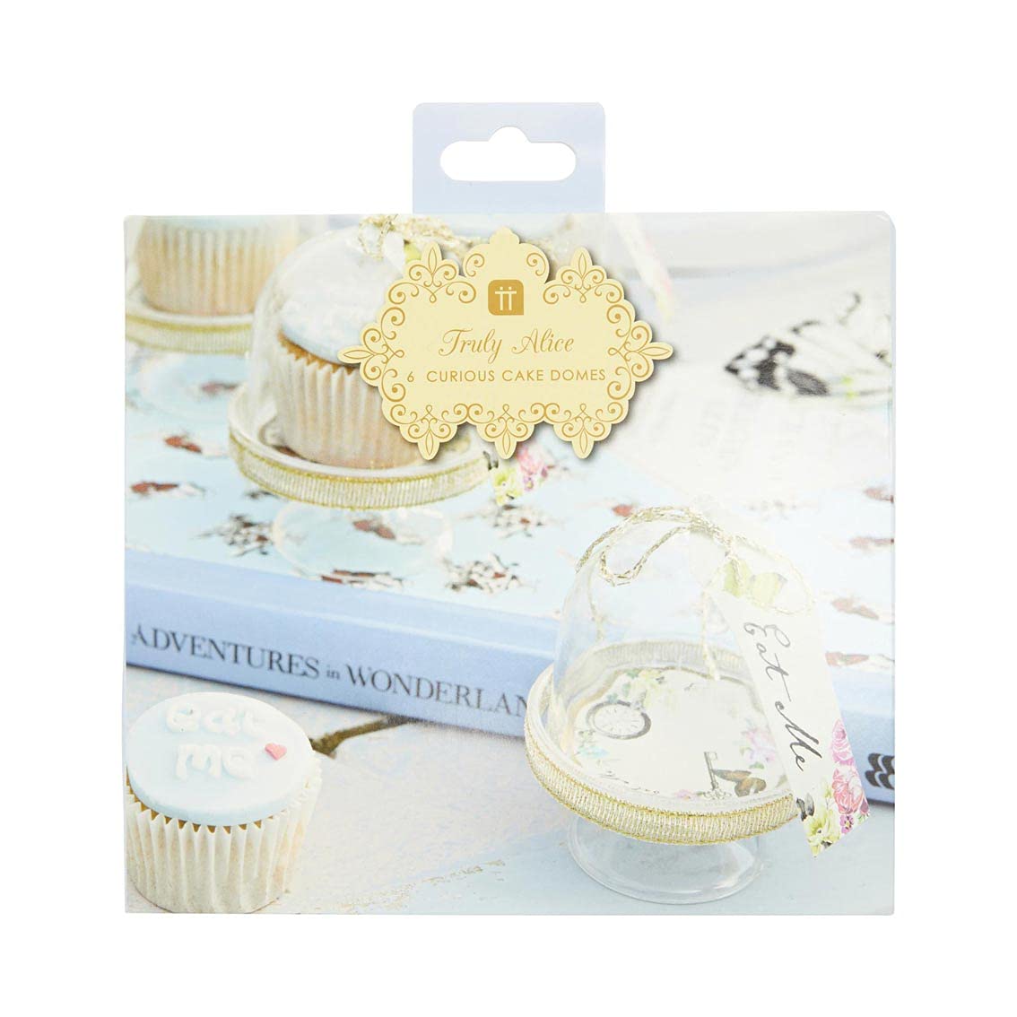Talking Tables Pack of 6 Party Cake Domes, Gold