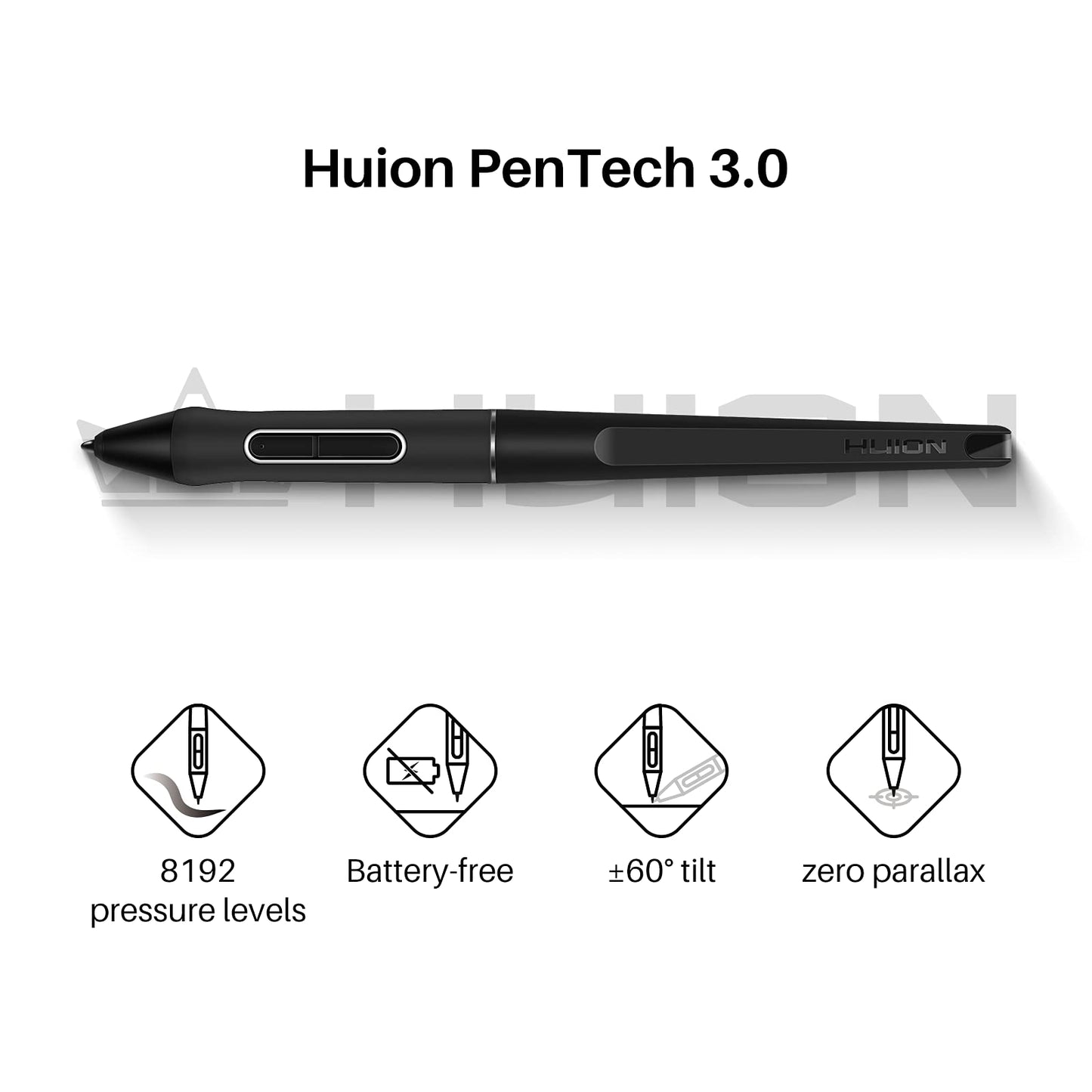 HUION Kamvas Pro 16 Plus 4K UHD Drawing Tablet with Screen Full Laminated 145% sRGB Art Tablet with Battery-Free Stylus, 15.6-inch Graphics Tablet for PC, Mac, Linux, Android