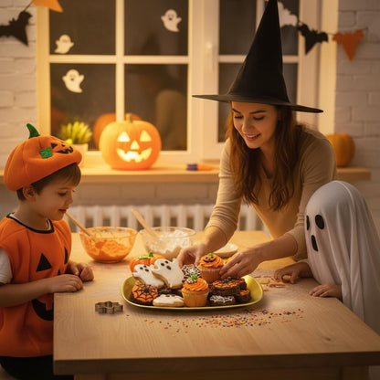 FREECOZYER 3pcs Halloween Candy Dish, Serving Tray, Halloween Platter Pumpkin Candy Bowl Table Decorations for Party Trick or Treat Decor (Pumpkin 3 Pack)