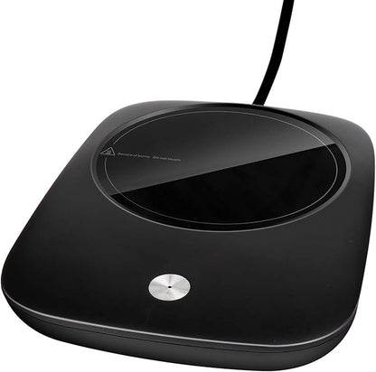 Misby Mug Warmer for Desk Use, Auto Shut Off, Gravity-Induction Warmer for Coffee Lovers - Christmas/Birthday Gift (Deep Black)