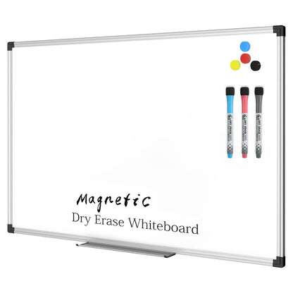XBoard Magnetic Dry Erase Board/Whiteboard, 36 X 24 Inches Double Sided White Board, Silver Aluminium Frame