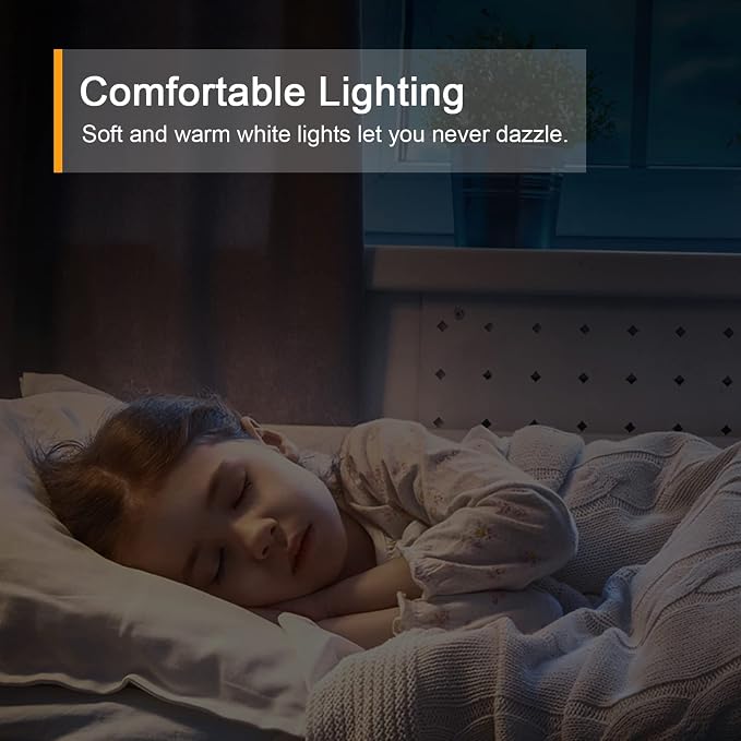 Lyridz Rechargeable Motion Sensor Night Light, Cool White LED Stick-on Closet Light with Dusk to Dawn Sensor, 1-20LM Stepless Adjustable Brightness for Bedroom, Wall, Kitchen, Stairs, Hallway, 2-Pack