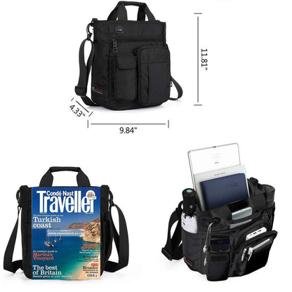 AlwaySky Crossbody Messenger Bag Business Sport Travel Multifunctional Shoulder Bag Laptop Bag Men Women